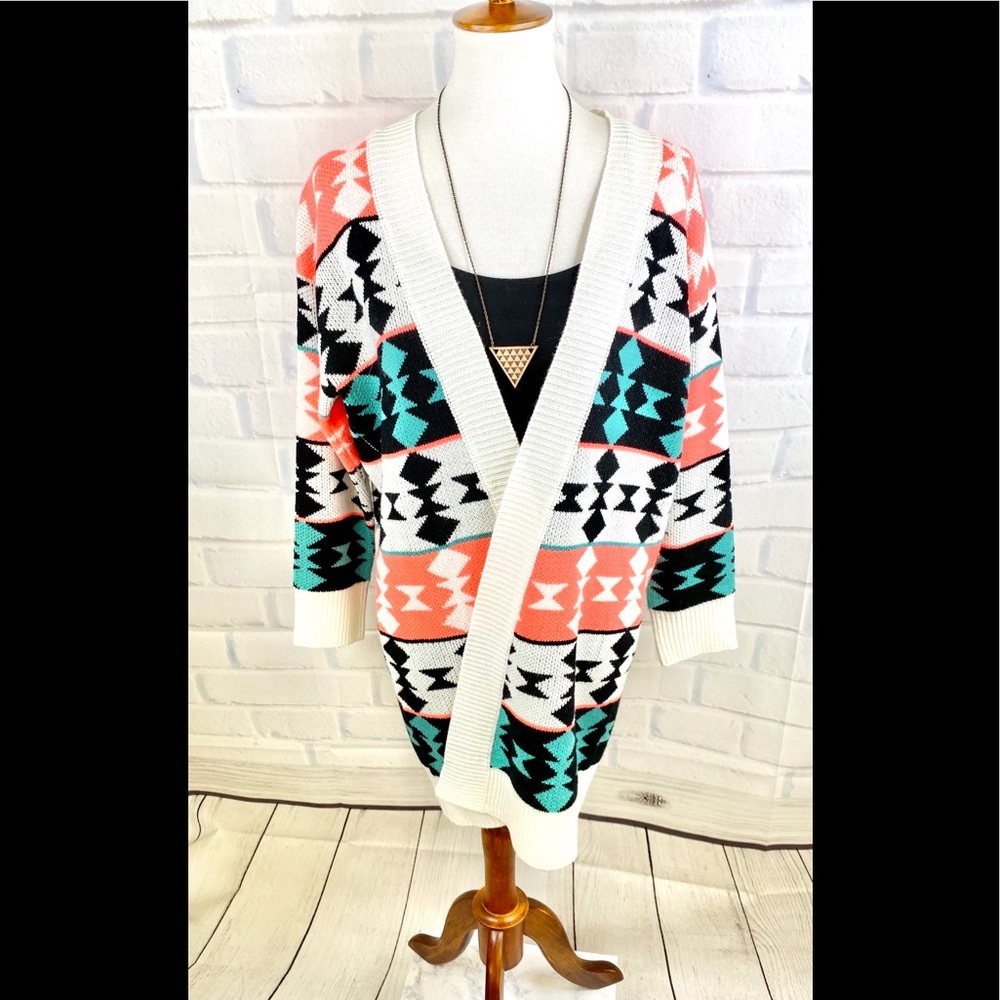 C O C O L O V E : Tribal Printed Knit Duater - image 6